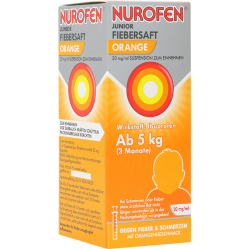 NUROFEN Junior Fiebersaft Orange 20 mg/ml NUROFEN Junior Fiebersaft Orange 20 mg/ml